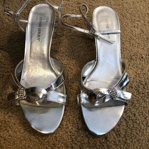 Women’s silver heels